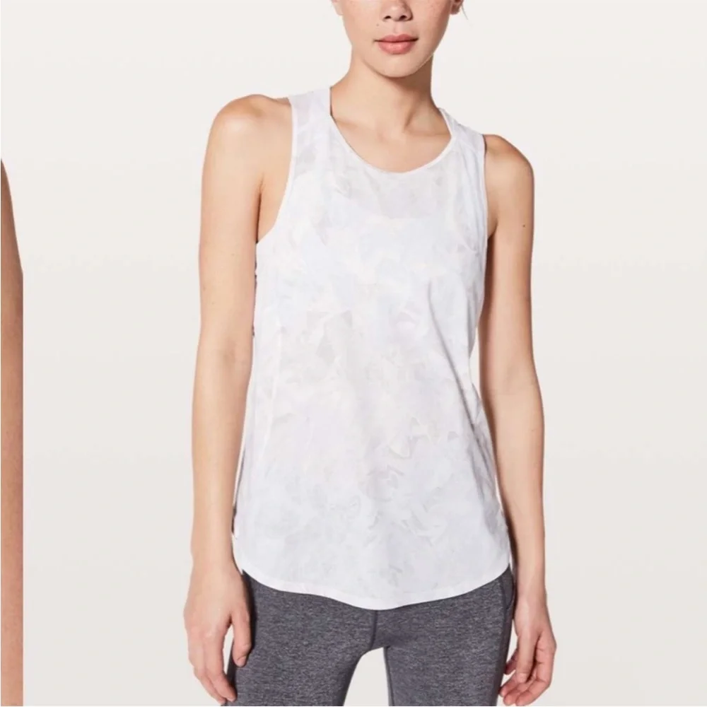 LULULEMON jasmine white sculpt tank - Picture 1 of 5